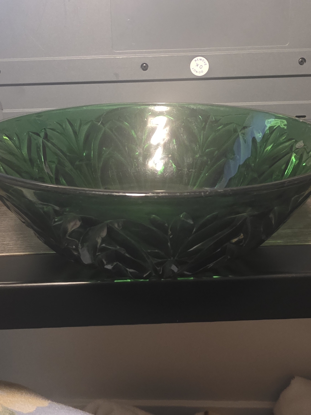 Vintage Emerald Green Anchor Hocking Serving Bowl